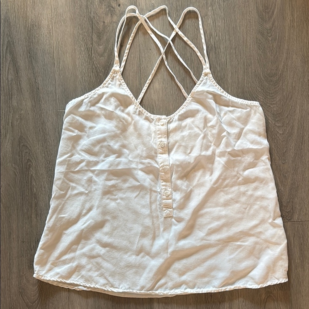 Cloth & Stone criss cross Women's Top blouse Small